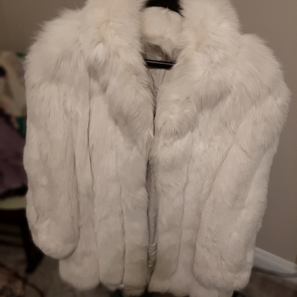 Ladies, White Mink Coat.